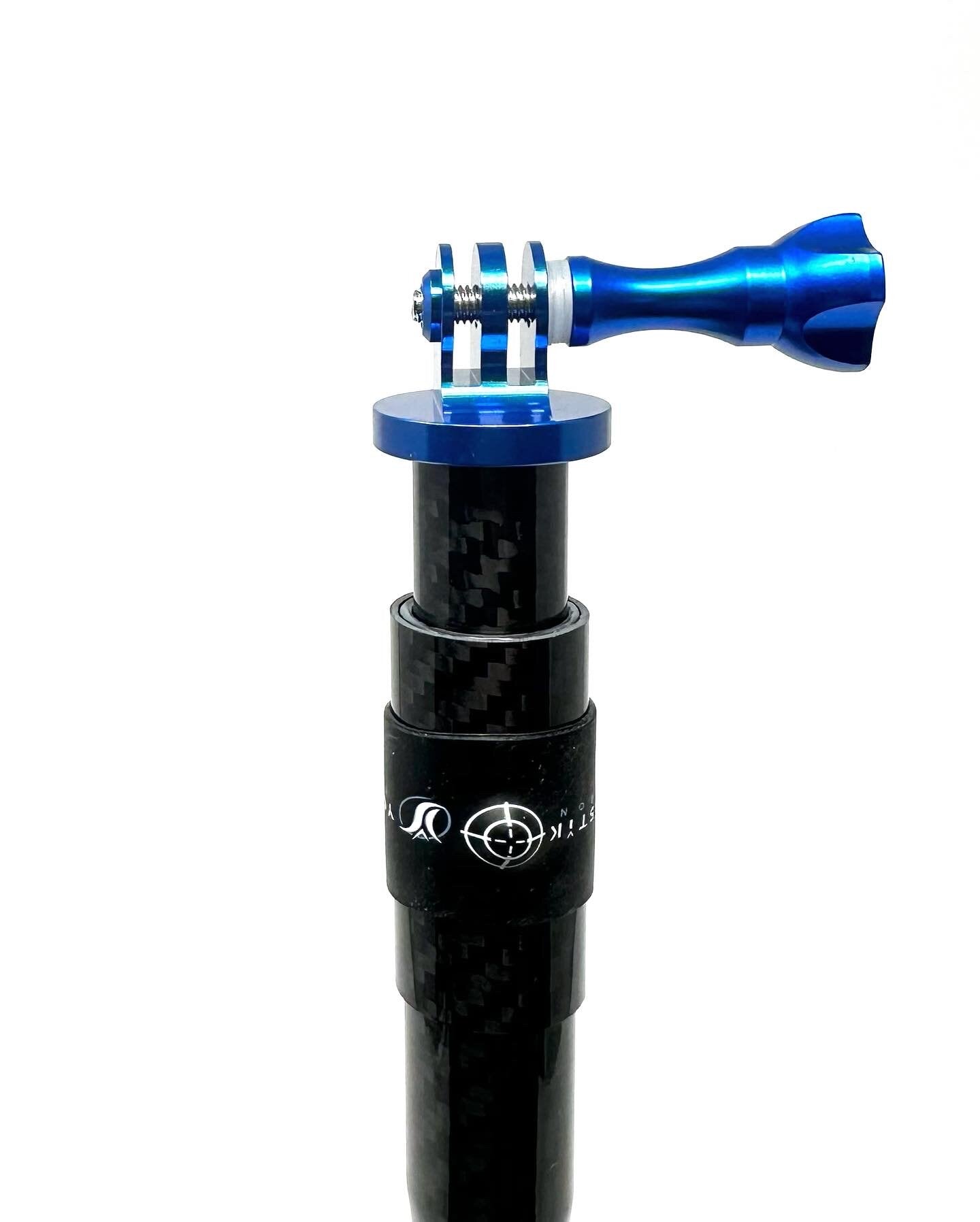 Our new adapter, gives you seamless GoPro integration to your Yot•Stik. Of course we’ve bumped it up a notch by doing it in 3k Carbon Fiber