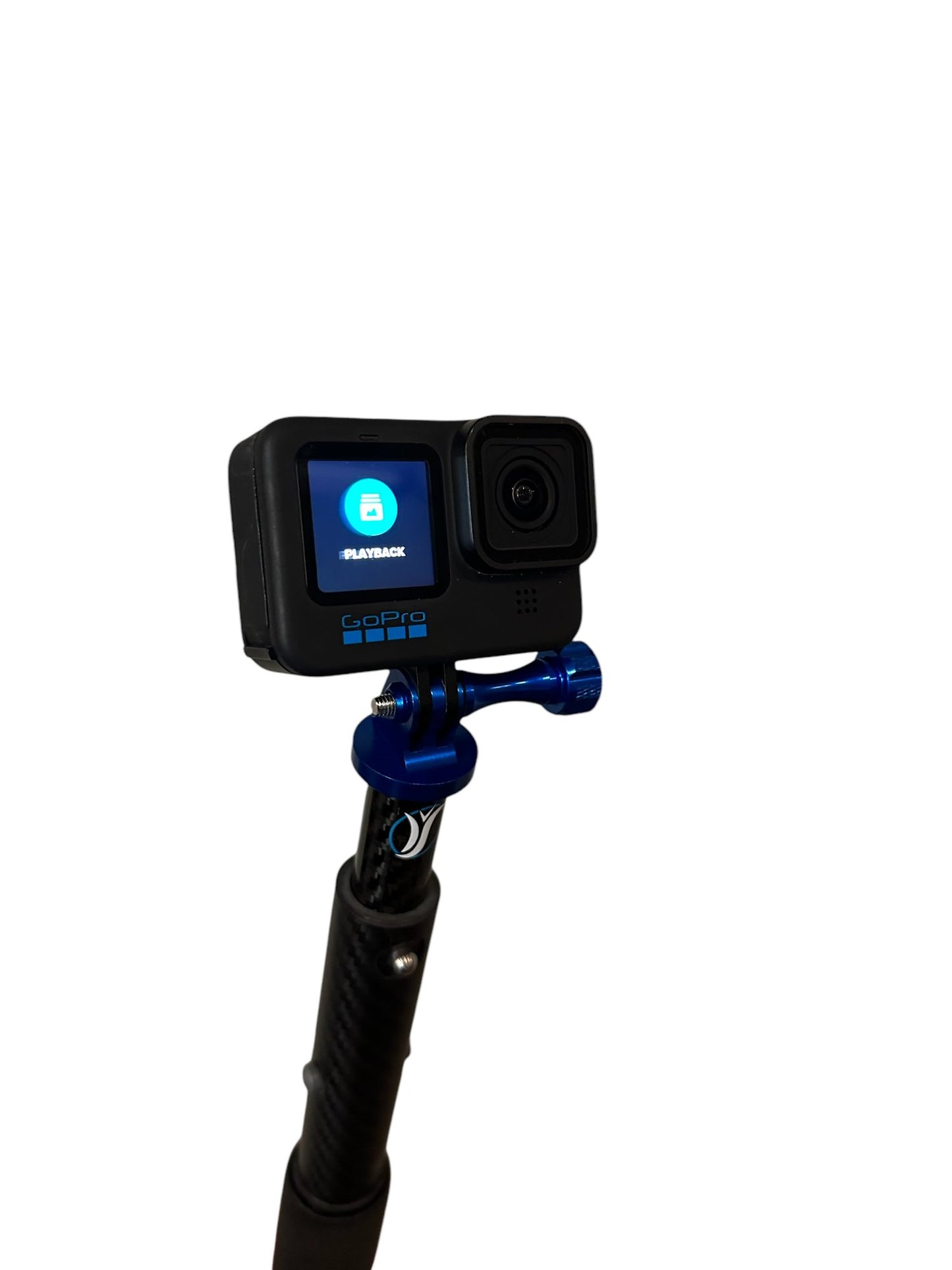 Our new adapter, gives you seamless GoPro integration to your Yot•Stik. Of course we’ve bumped it up a notch by doing it in 3k Carbon Fiber