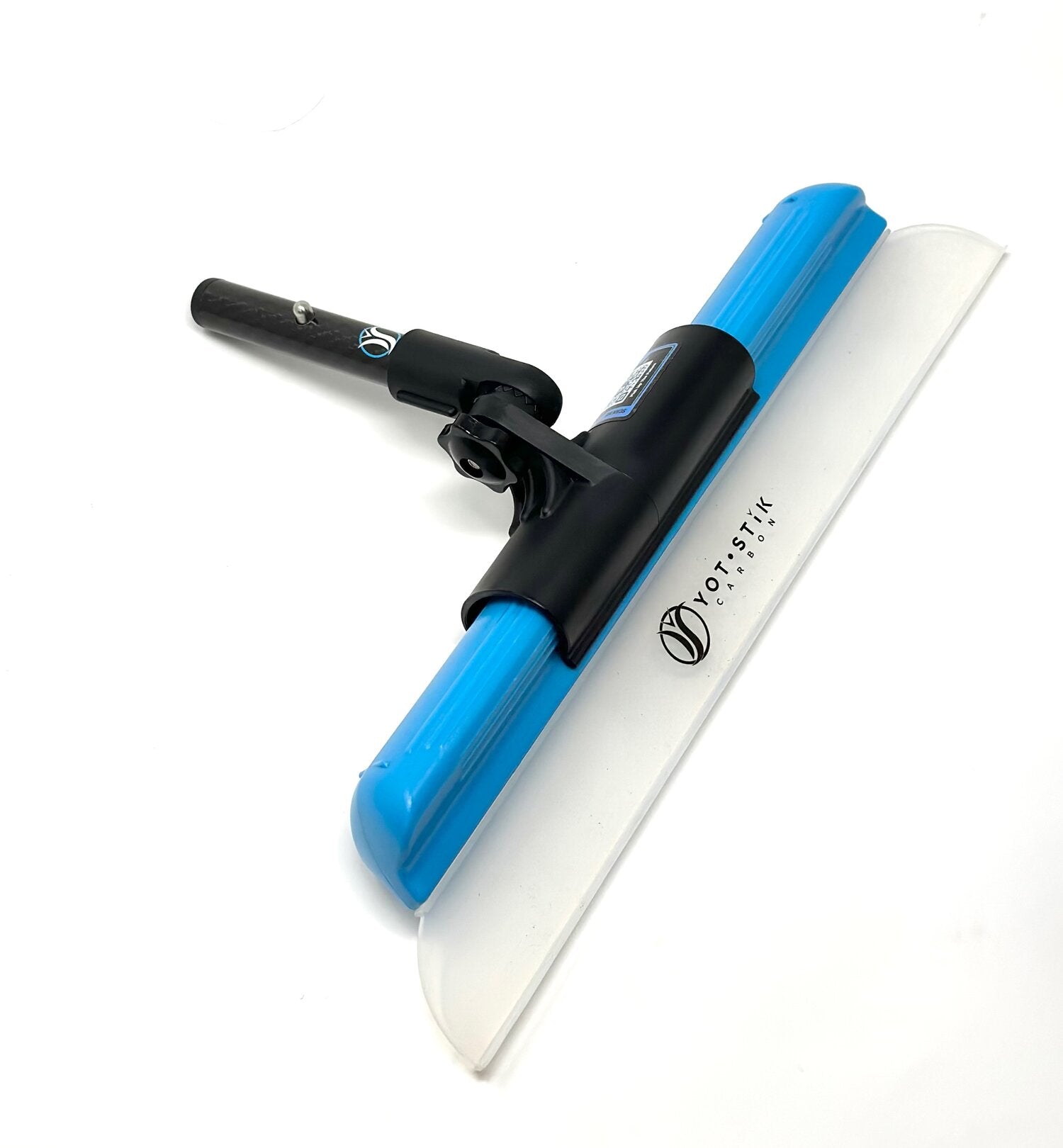 Soft silicone water blade paired with our proprietary (no wing-nut) adapter for seamless Snap-In integration with your Yot•Stik.