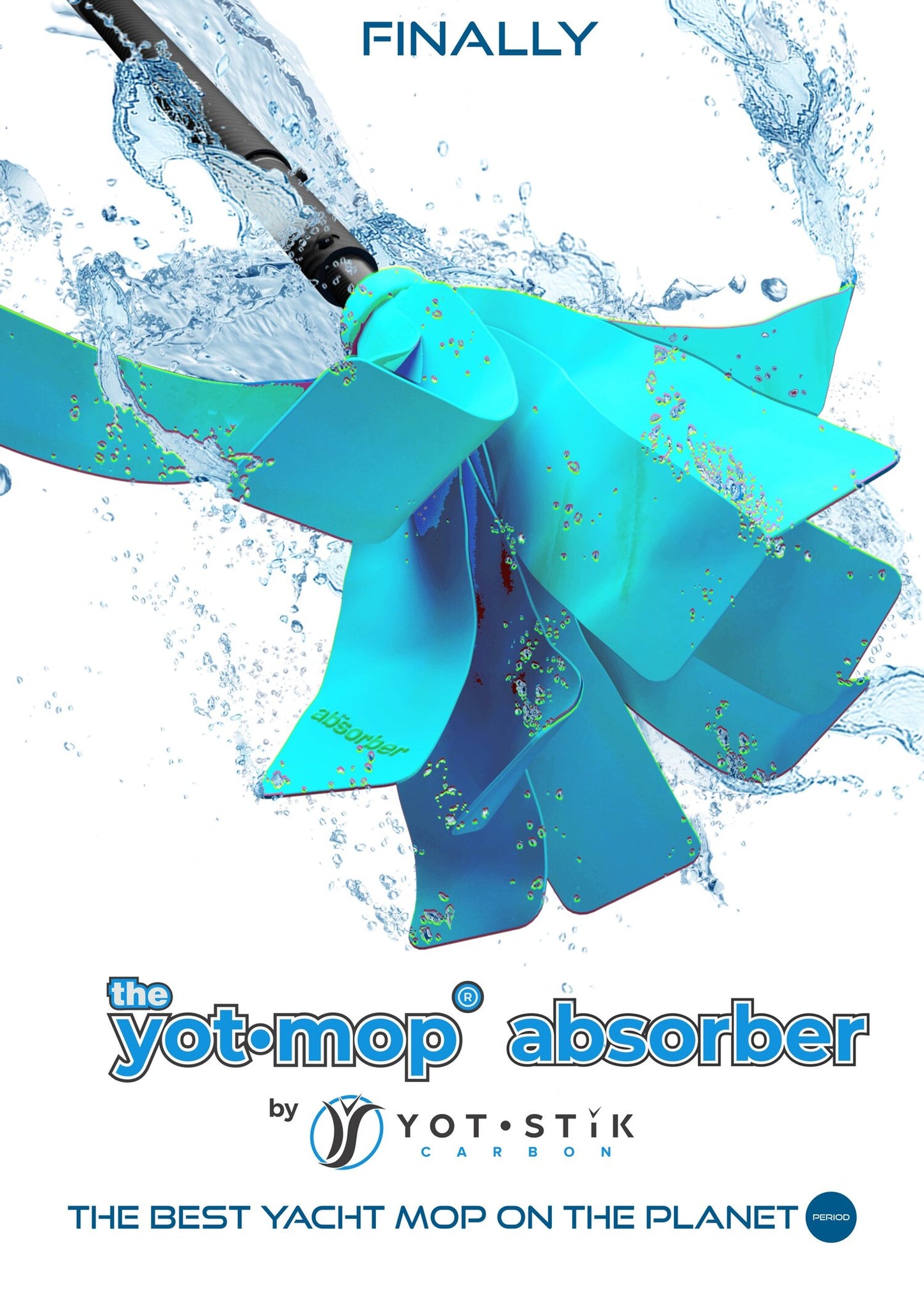 The new Yot Mop Absorber your favorite chamois material sourced from the folks that make the Absorber hand chamois towel we all know & love.