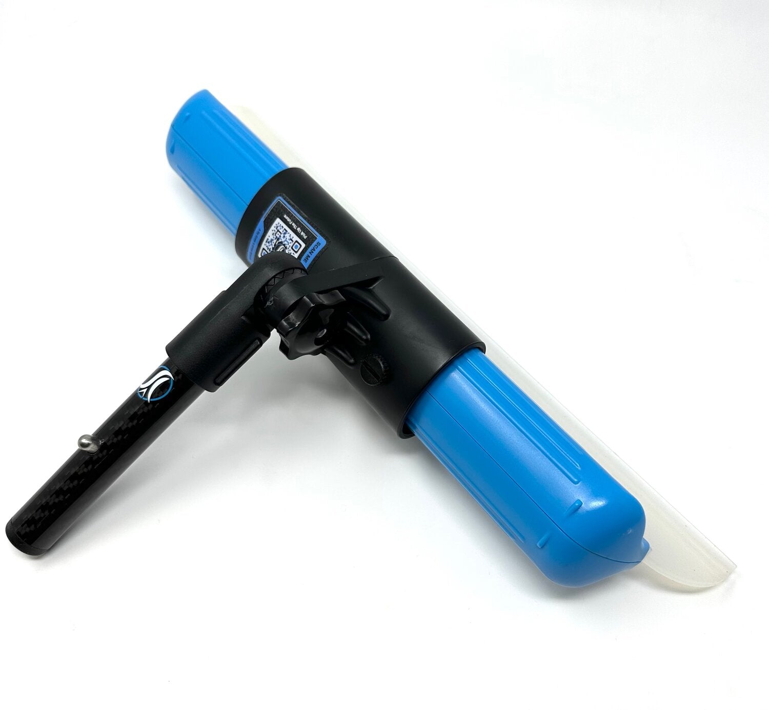 Soft silicone water blade paired with our proprietary (no wing-nut) adapter for seamless Snap-In integration with your Yot•Stik.