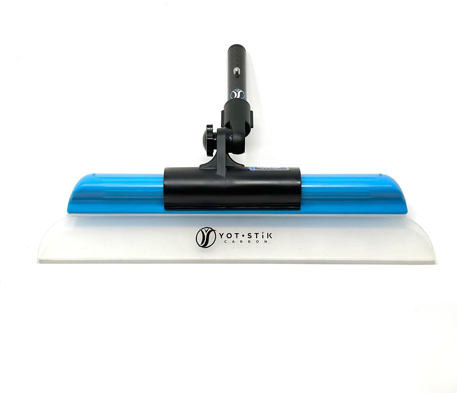 Soft silicone water blade paired with our proprietary (no wing-nut) adapter for seamless Snap-In integration with your Yot•Stik.