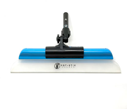 Soft silicone water blade paired with our proprietary (no wing-nut) adapter for seamless Snap-In integration with your Yot•Stik.
