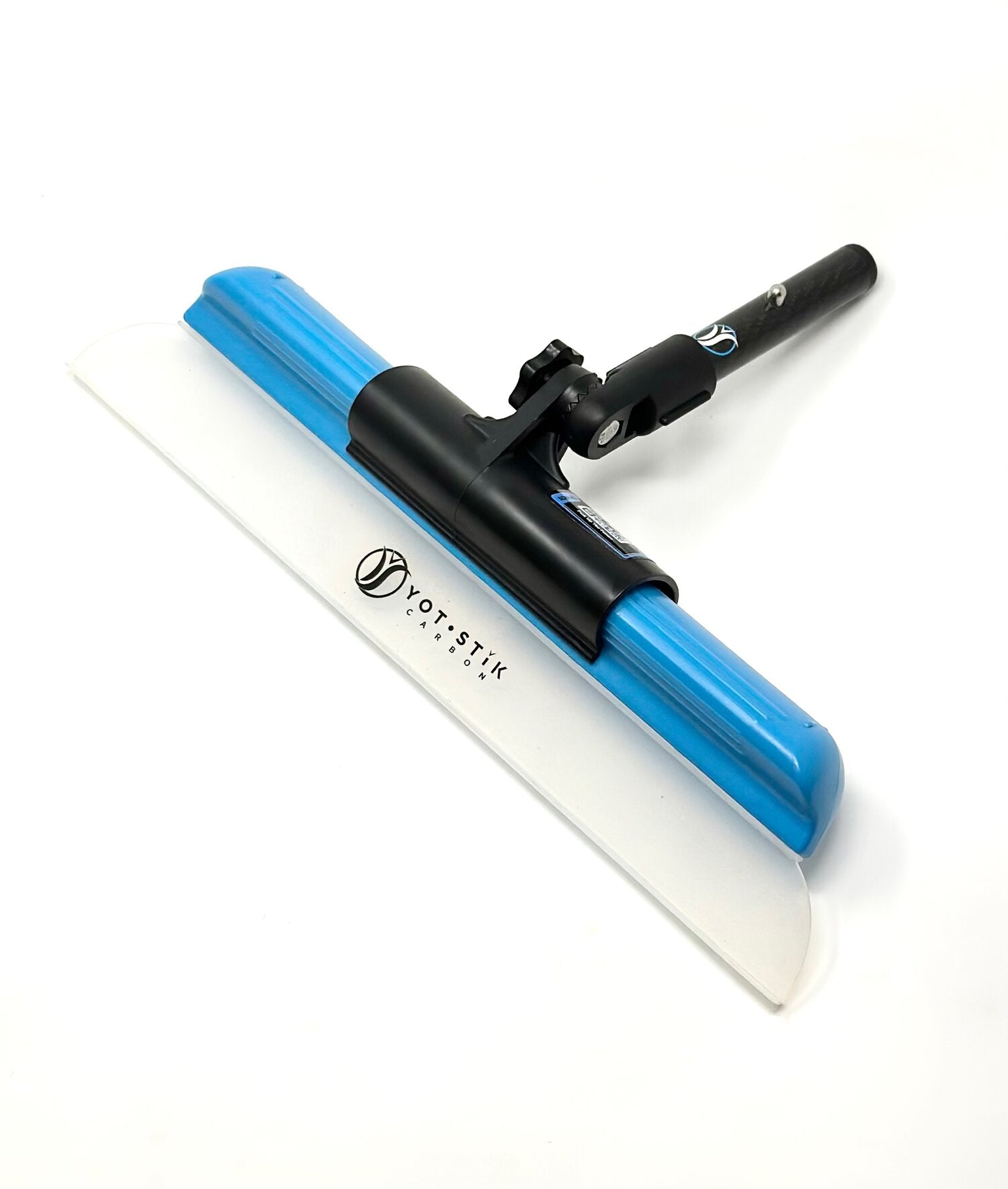 Soft silicone water blade paired with our proprietary (no wing-nut) adapter for seamless Snap-In integration with your Yot•Stik.