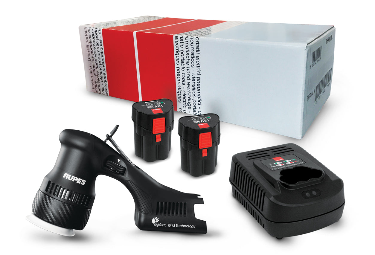 Rupes Bigfoot HLR75 Mini iBrid Polisher Kit