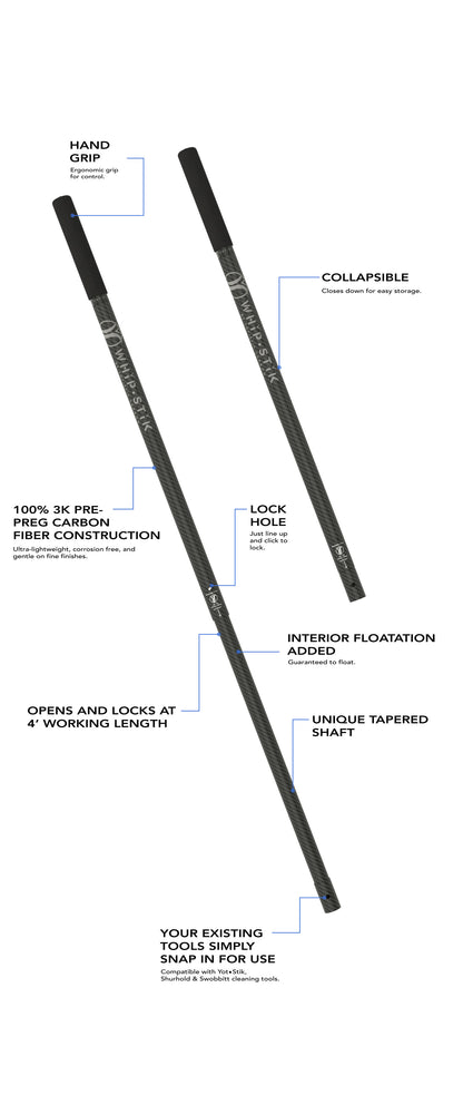  The New Whip-Stik carbon fiber wash handle will help you Whip-It-Good! 