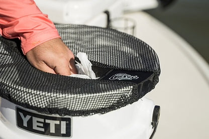 Original Boat Trash Can Bucket Topper, Black Mesh 5 Gallon Bucket Topper